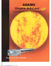 Adams Sun Heat Low Intensity Infra-Red Heater Brochure