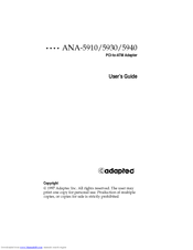 Adaptec 5ANA-940 User Manual