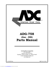ADC ADG-758 Parts Manual