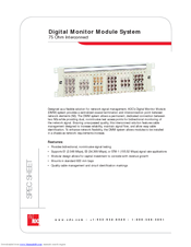 Adc 75 Ohm Interconnect Specification Sheet