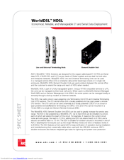 Adc Double Pair/Line Power HDSL Specification Sheet