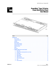 ADC PowerWorx 70 Series User Manual