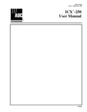 ADC ICX-250 User Manual