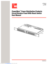 ADC PowerWorx Circuit Breaker Panel With Reset Switch User Manual