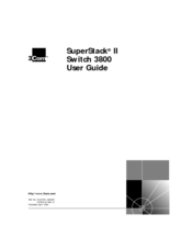 3Com 3Com SuperStack 3 Switch 3800 Family User Manual
