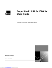 3Com Hub 1000 SX User Manual