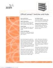 3Com Switches/Hub Specification Sheet