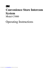 3M Convenience Store C5000 Operating Instructions Manual