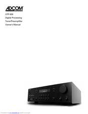 Adcom GTP-830 Owner's Manual