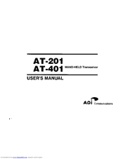 ADI AT-201 User Manual