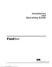 ADIC FastStor FastStor Mass Storage Device Installation And Operating Manual