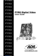 ADS Technologies PYRO Digital Video None User Manual