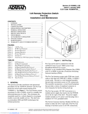 ADTRAN 1xN Pro-Cap
1190860L1 Installation And Maintenance Manual