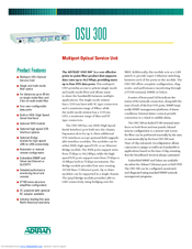 ADTRAN OSU 300 Specification Sheet