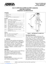 ADTRAN SLC-5 U-BR1TE III Installation And Maintenance Manual