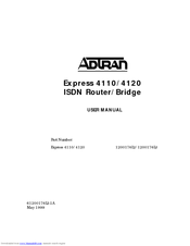 ADTRAN Express 4110 User Manual