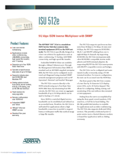 ADTRAN ISU 512E Specification Sheet
