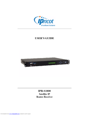 IPricot Satellite IP Router Reciever IPR-S1000 User Manual