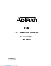 ADTRAN TSU User Manual