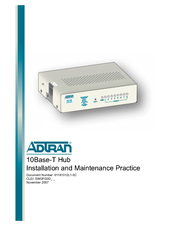 ADTRAN Hub Installation And Maintenance Manual