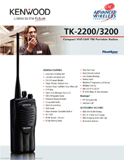 Kenwood TK-2200 Specifications