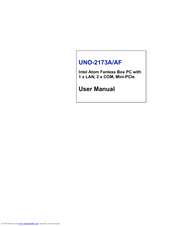 Advantech UNO 2173A/AF User Manual