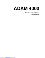 Advantech Data Acquisition Modules ADAM 4000 User Manual