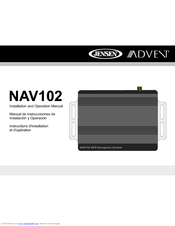 Advent NAV102 - GPS Navigation System Add-On Installation And Operation Manual