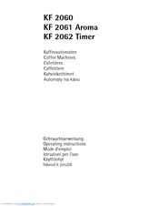 AEG KF 2061 AROMA Operating Instructions Manual