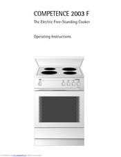 Aeg COMPETENCE 2003 F Operating Instructions Manual