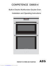Aeg COMPETENCE D8800-4 Installation And Operating Instructions Manual