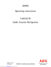 AEG Santo S 60150 TK Operating Instructions Manual
