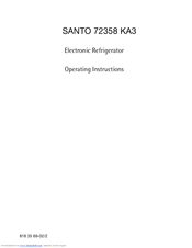 AEG SANTO 72358 KA3 Operating Instructions Manual