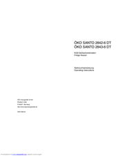 AEG OKO SANTO 2843-6 DT Operating Instructions Manual
