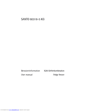 Aeg SANTO 80318-5 KG User Manual