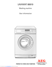 AEG Electrolux LAVAMAT Lavamat 88810 User Information