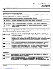 Aero-motive GR900 Series Service Manual