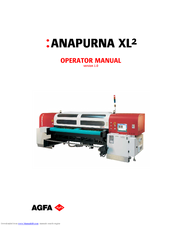 AGFA ANAPURNA XL2 Operator's Manual