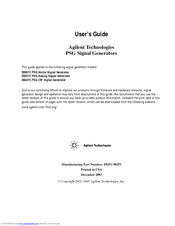 Agilent Technologies E8247C PSG CW User Manual