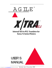 AGILE X/TRA XLi User Manual