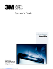 3M Digiral Walldisplay 9000PD Operator's Manual