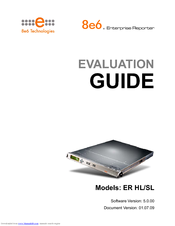 8E6 Technologies Enterprise Reporter ER HL/SL Evaluation Manual