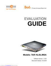 8E6 Technologies Threat Analysis Reporter TAR HL/SL/MSA Evaluation Manual