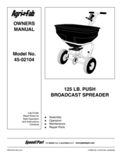 Agri-Fab 45-02104 Owner's Manual