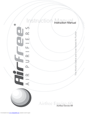 Airfree Air Purifier 60 Instruction Manual