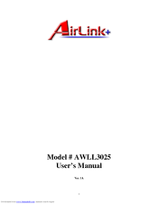 Airlinkplus AWLL3025 User Manual