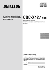 Aiwa CDC-X427 Operating Instructions Manual