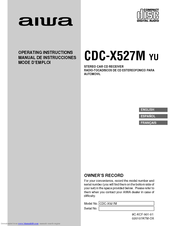 Aiwa CDC-X527M Operating Instructions Manual