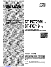 Aiwa CT-FX729M Operating Instructions Manual
