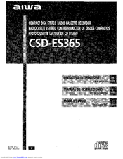 Aiwa CSD-ES365 Operating Instructions Manual
